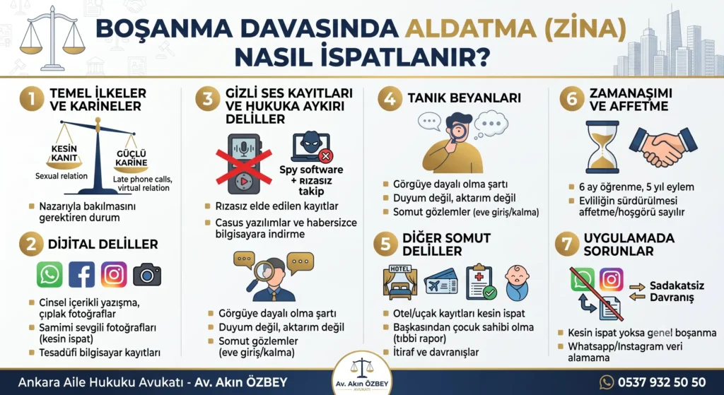 Aldatma Nedeniyle Boşanma Davasında Hangi Deliller Kullanılabilir?