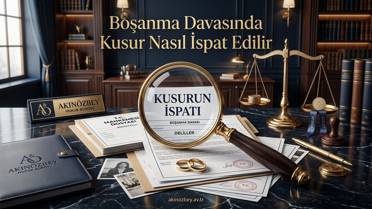 Boşanma Davasında Kusur Nasıl İspat Edilir?