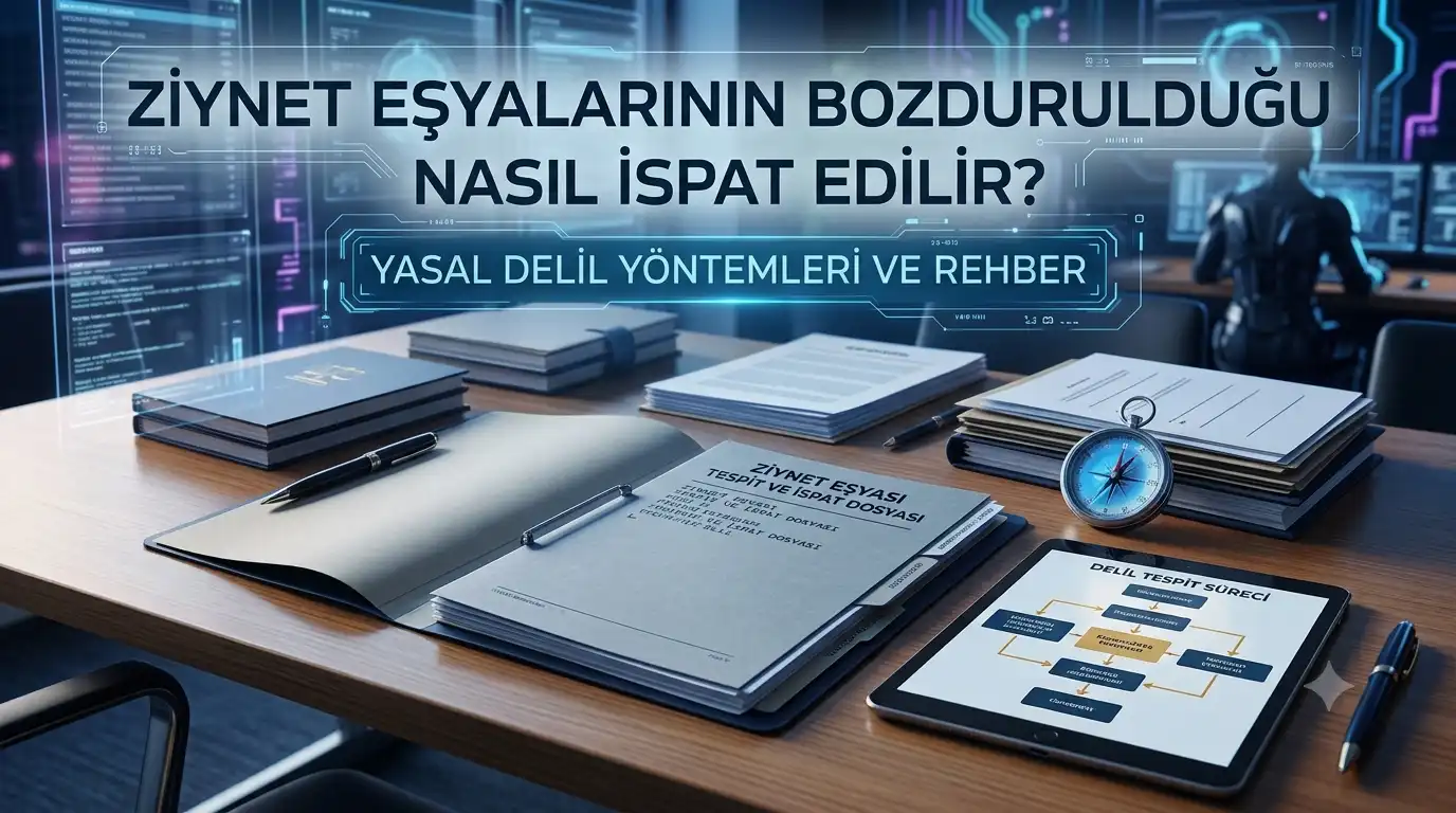 Ziynet Eşyalarının Bozdurulduğu Nasıl İspat Edilir?