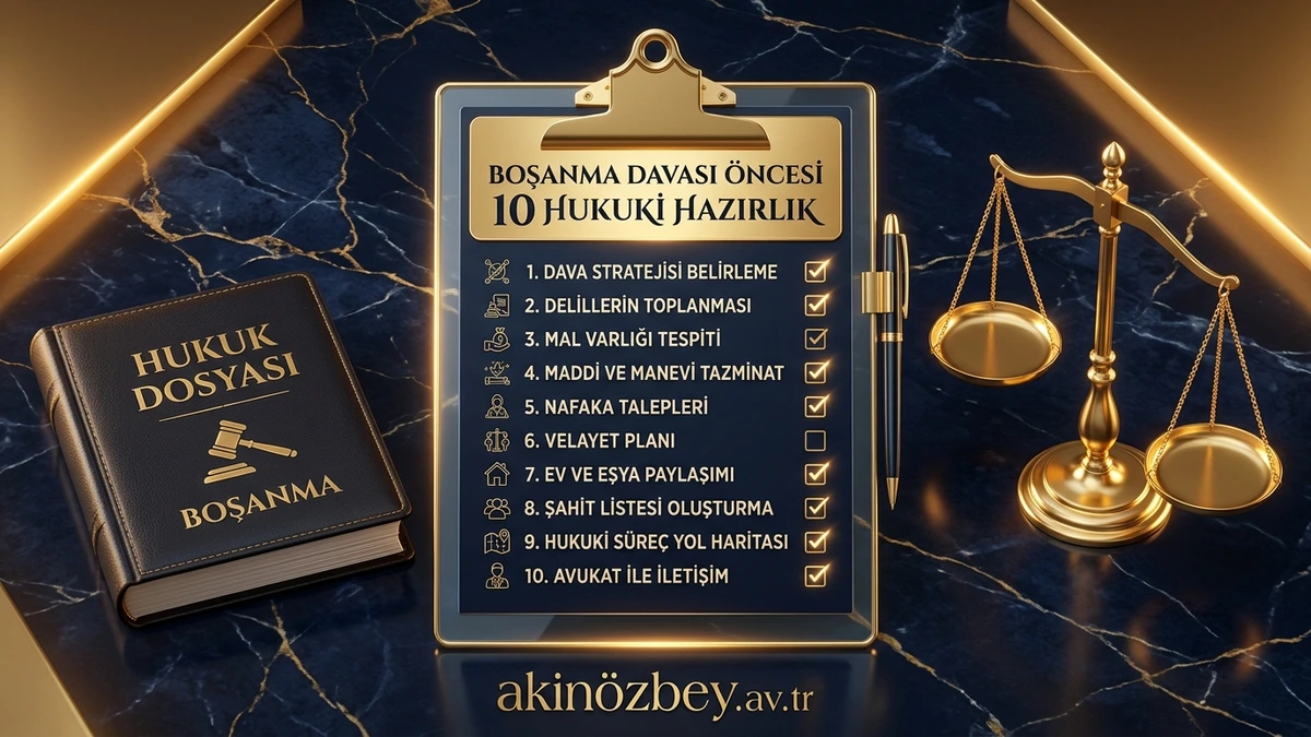 BOŞANMA DAVASI AÇMADAN ÖNCE NE YAPMALIYIM? YAPILMASI GEREKEN HUKUKİ HAZIRLIKLAR