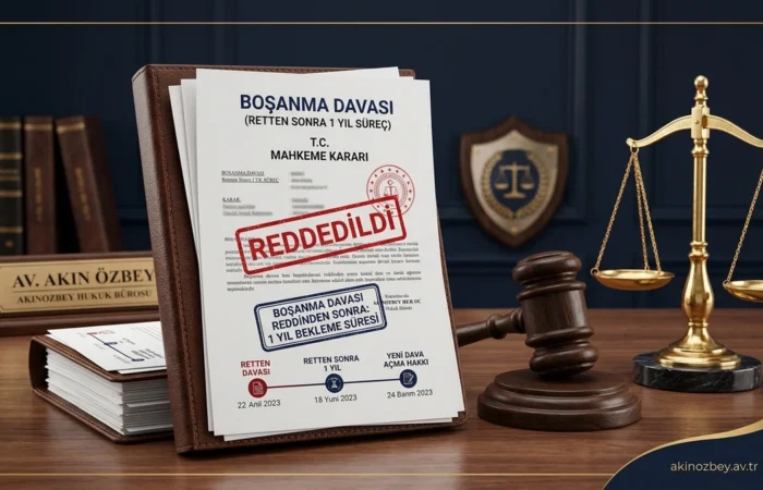Boşanma Davası Reddedildikten Sonra 1 Yıl Geçerse Yeniden Boşanma Davası Açılabilir mi? Boşanma Davası Reddedildikten Sonra 1 Yıl Geçerse Yeniden Boşanma Davası Açılabilir mi?