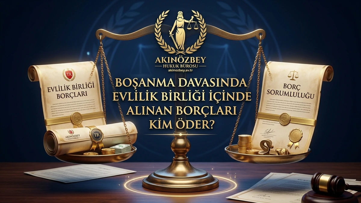 BOŞANMA DAVASINDA EVLİLİK BİRLİĞİ İÇERİSİNDE ALINAN BORÇLARI KİM ÖDER?