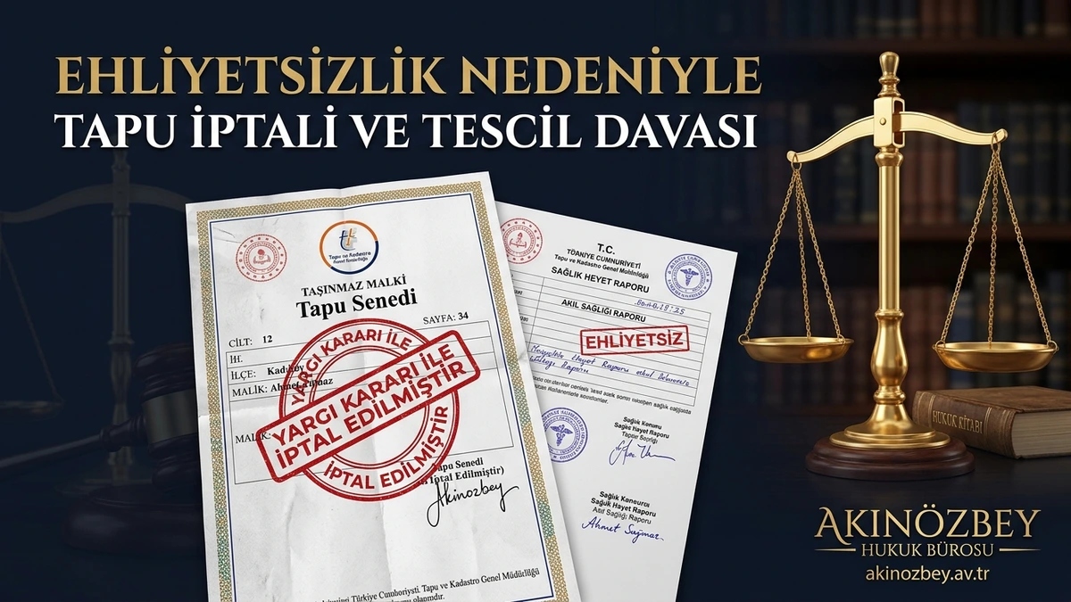 Ehliyetsizlik Nedeniyle Tapu İptali ve Tescil Davası