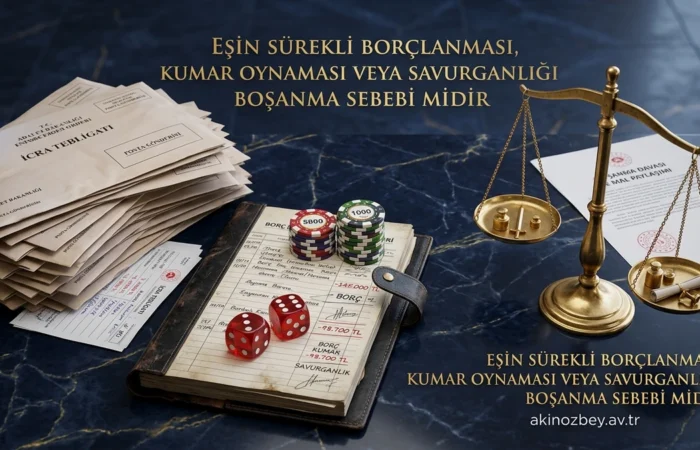 Eşin Sürekli Borçlanması, Kumar Oynaması veya Savurganlığı Boşanma Sebebi midir? Eşin Sürekli Borçlanması, Kumar Oynaması veya Savurganlığı Boşanma Sebebi midir?
