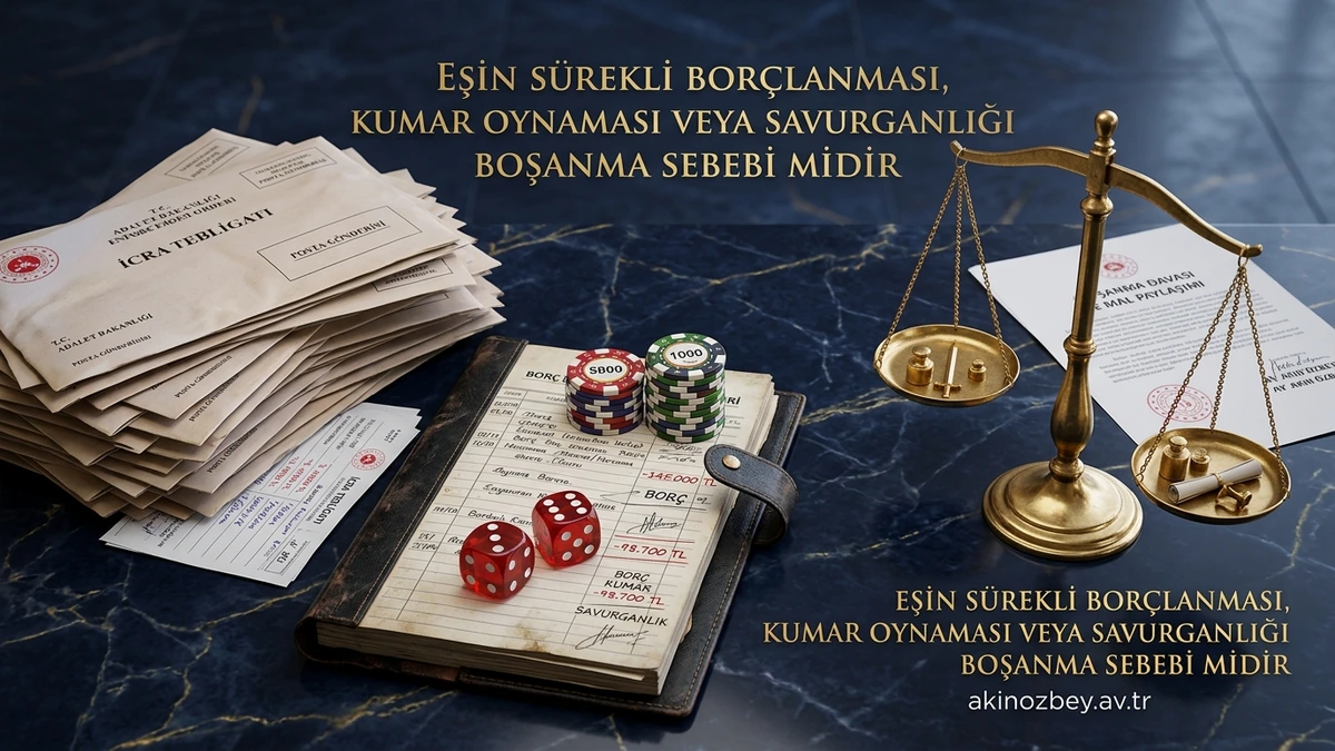 Eşin Sürekli Borçlanması, Kumar Oynaması veya Savurganlığı Boşanma Sebebi midir?