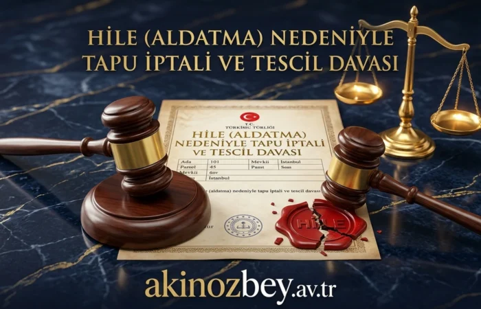 Hile (Aldatma) Nedeniyle Tapu İptali ve Tescil Davası Hile (Aldatma) Nedeniyle Tapu İptali ve Tescil Davası