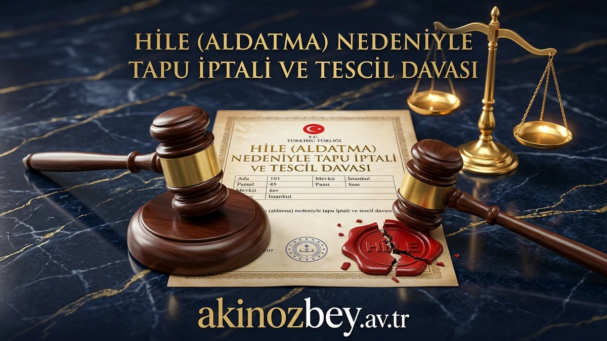 Hile (Aldatma) Nedeniyle Tapu İptali ve Tescil Davası