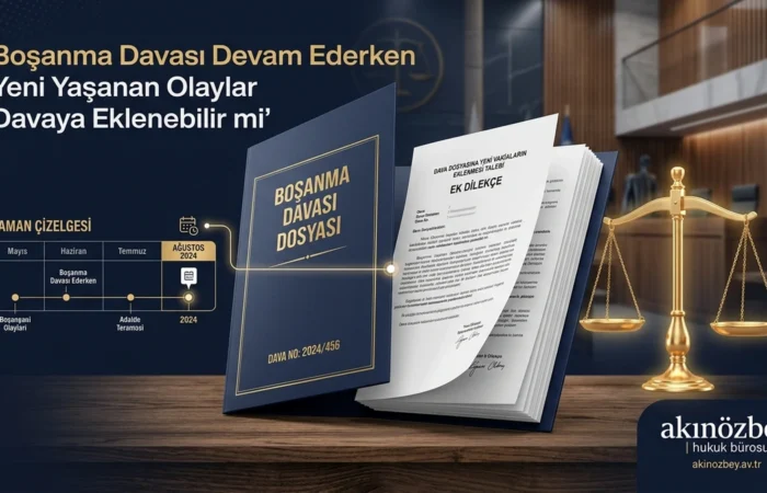 Boşanma Davası Devam Ederken Yeni Yaşanan Olaylar Davaya Eklenebilir mi? Boşanma Davası Devam Ederken Yeni Yaşanan Olaylar Davaya Eklenebilir mi?