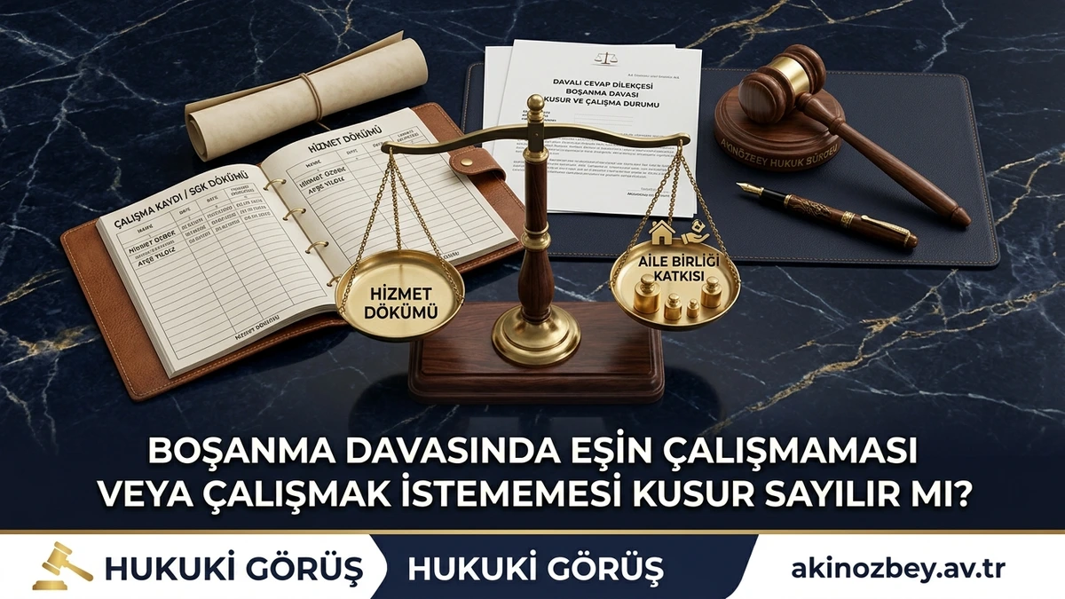 Boşanma Davasında Eşin Çalışmaması veya Çalışmak İstememesi Kusur Sayılır mı?